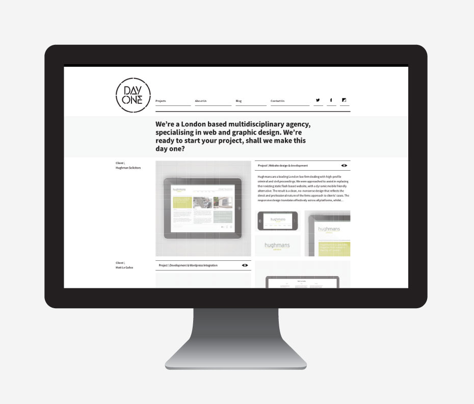 DayOneDigital — original archived website screen